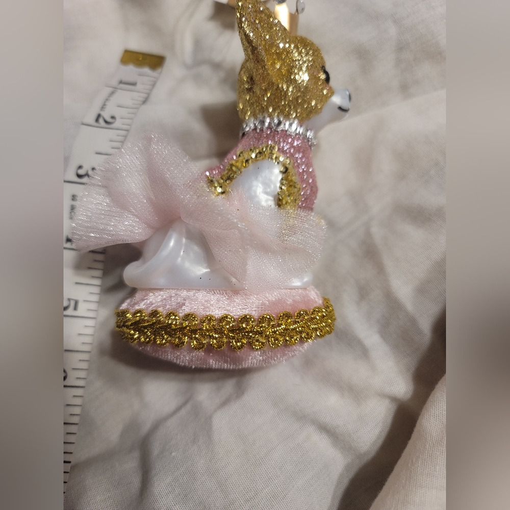 NWT CHIHUAHUA DOGGIE PRINCESS CHRISTMAS MEMORY ORNANENT - Picture 7 of 8